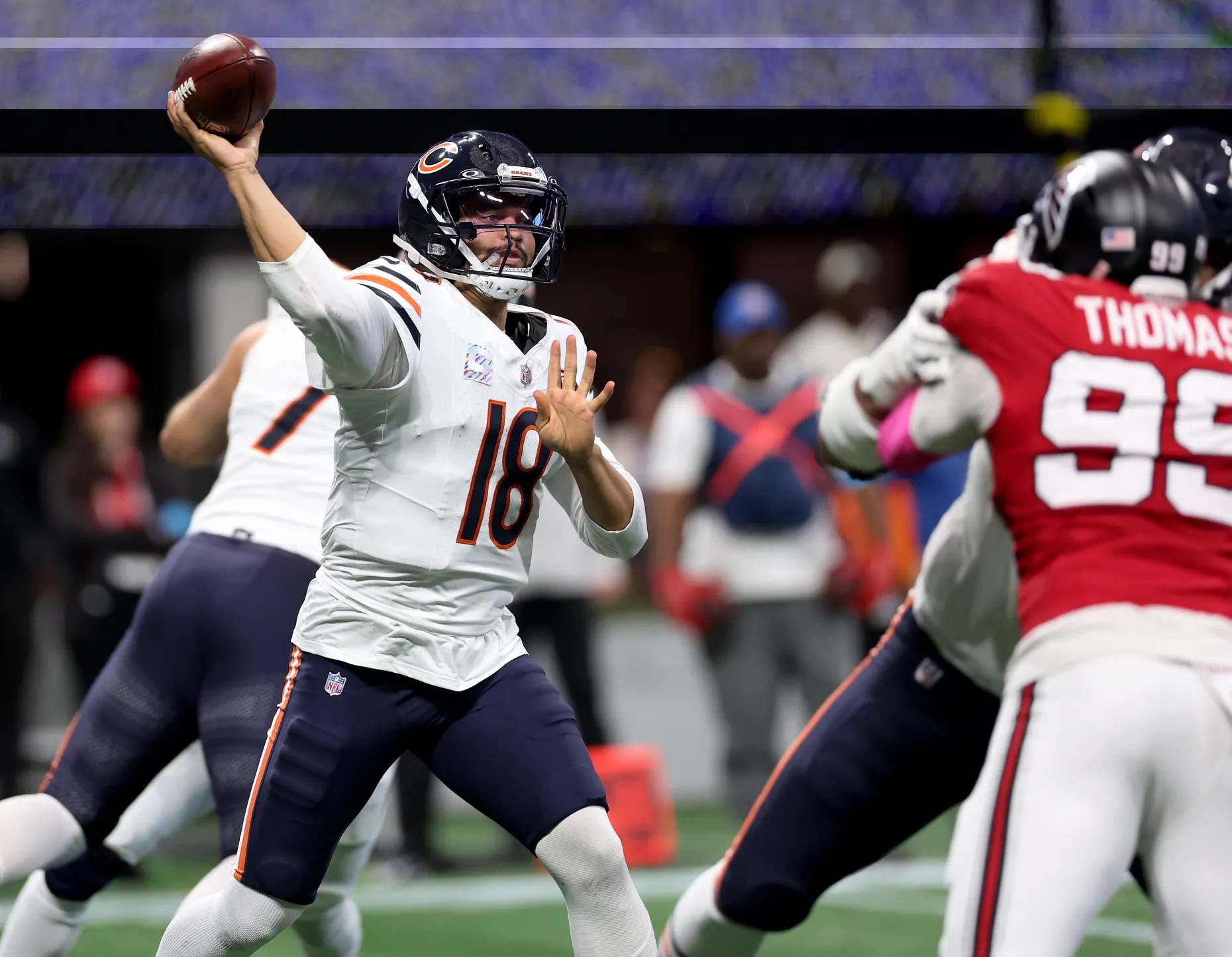 Caleb Williams makes a statement as Bears survive late Falcons scare